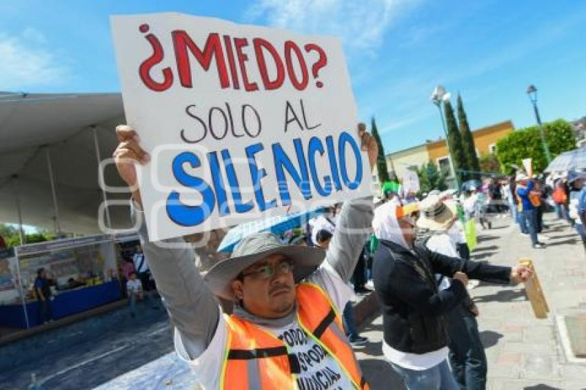 TLAXCALA . MANIFESTACIÓN PODER JUDICIAL