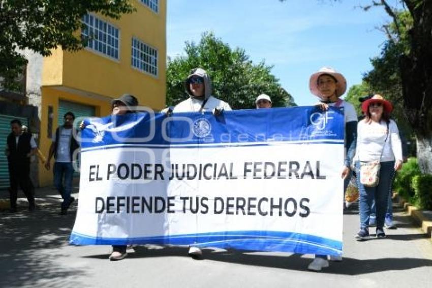 TLAXCALA . MANIFESTACIÓN PODER JUDICIAL