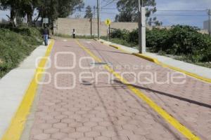 SAN ANDRÉS CHOLULA . ENTREGA PAVIMENTACIÓN