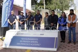 SAN ANDRÉS CHOLULA . ENTREGA PAVIMENTACIÓN