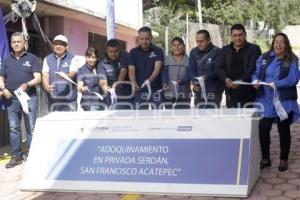 SAN ANDRÉS CHOLULA . ENTREGA PAVIMENTACIÓN