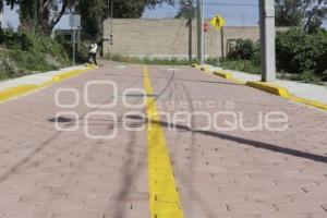 SAN ANDRÉS CHOLULA . ENTREGA PAVIMENTACIÓN