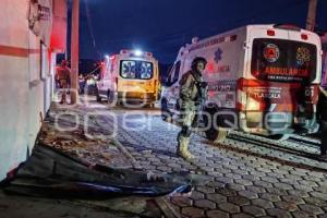 TLAXCALA . EXPLOSIÓN POLVORÍN