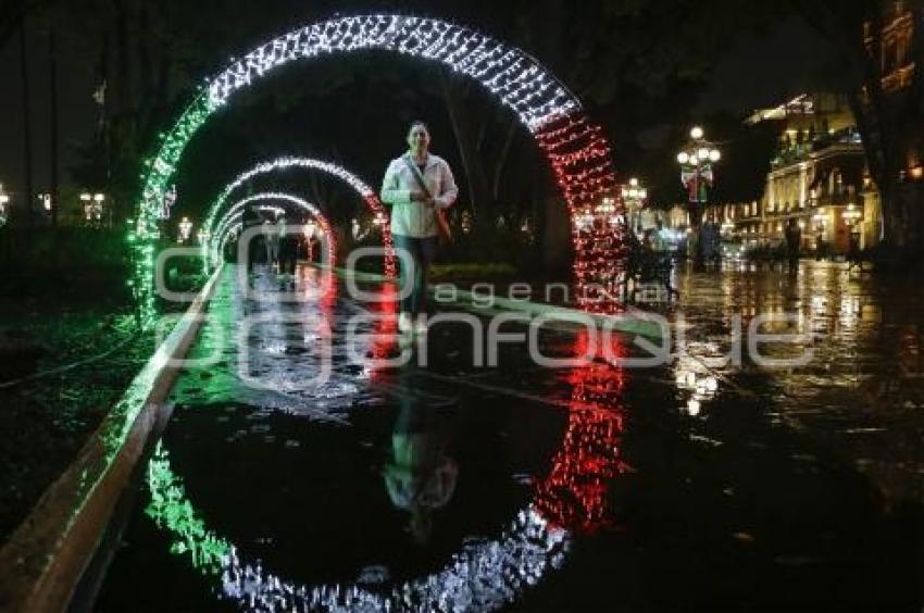 ENCENDIDO . ILUMINACIÓN DE FIESTAS PATRIAS