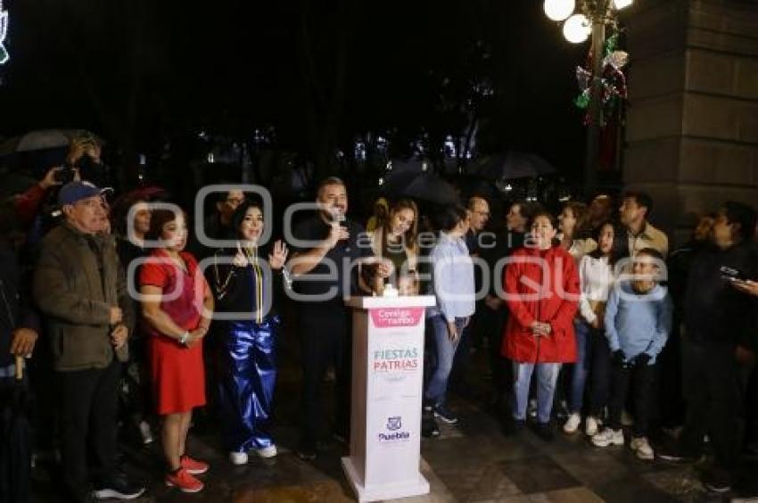 ENCENDIDO . ILUMINACIÓN DE FIESTAS PATRIAS