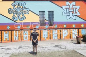 SAN ANDRÉS CHOLULA . MURAL ACHE VALLEJO
