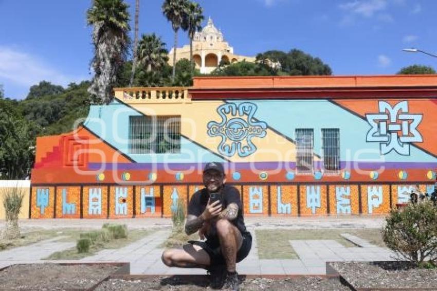 SAN ANDRÉS CHOLULA . MURAL ACHE VALLEJO