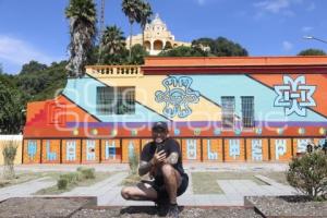 SAN ANDRÉS CHOLULA . MURAL ACHE VALLEJO