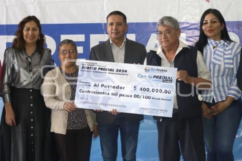 SAN ANDRÉS CHOLULA . PREMIOS PREDIAL 2024