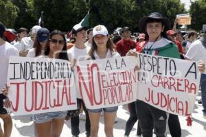 PODER JUDICIAL . MANIFESTACIÓN ESTUDIANTES