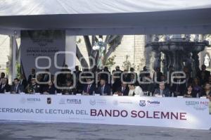 CEREMONIA LECTURA DE BANDO SOLEMNE