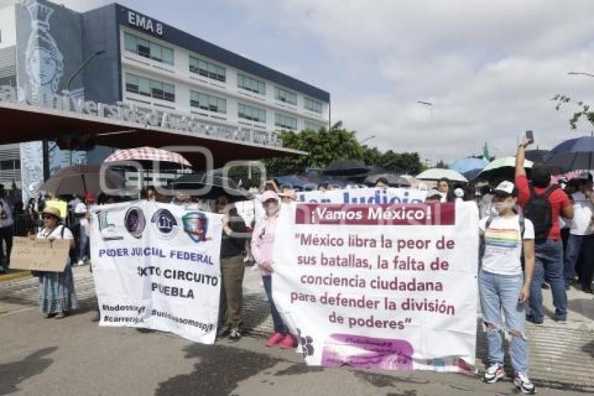 PODER JUDICIAL . MANIFESTACIÓN ESTUDIANTES