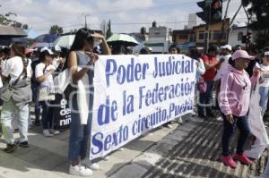 PODER JUDICIAL . MANIFESTACIÓN ESTUDIANTES