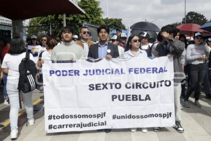 PODER JUDICIAL . MANIFESTACIÓN ESTUDIANTES