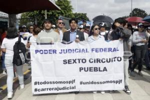 PODER JUDICIAL . MANIFESTACIÓN ESTUDIANTES