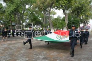 TLAXCALA . IZAMIENTO DE BANDERA