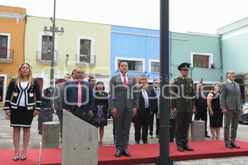 TLAXCALA . IZAMIENTO DE BANDERA