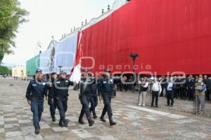 TLAXCALA . IZAMIENTO DE BANDERA
