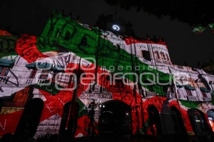 VIDEO MAPPING . PALACIO MUNICIPAL