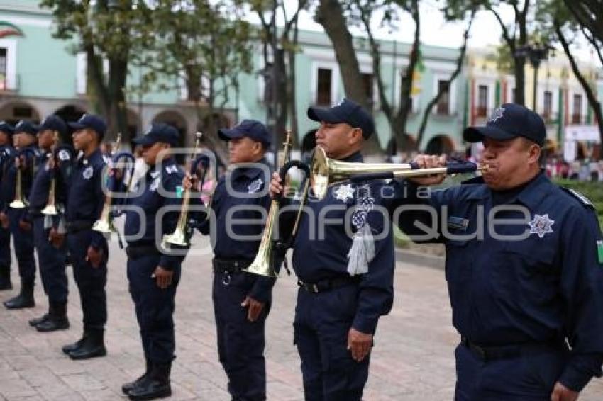 TLAXCALA . IZAMIENTO BANDERA