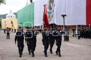 TLAXCALA . IZAMIENTO BANDERA
