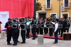 TLAXCALA . IZAMIENTO BANDERA