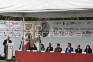 CEREMONIA CÍVICA . NATALICIO NICOLÁS BRAVO