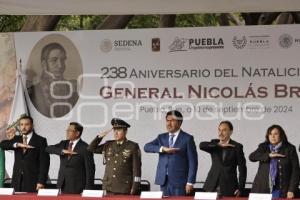 CEREMONIA CÍVICA . NATALICIO NICOLÁS BRAVO