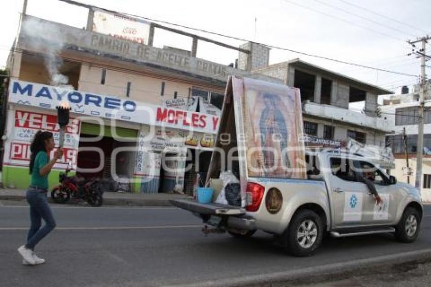 ACATLÁN . ANTORCHA GUADALUPANA