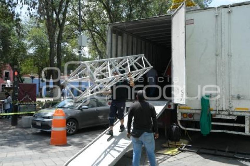 TLAXCALA . PREPARATIVOS FIESTAS PATRIAS