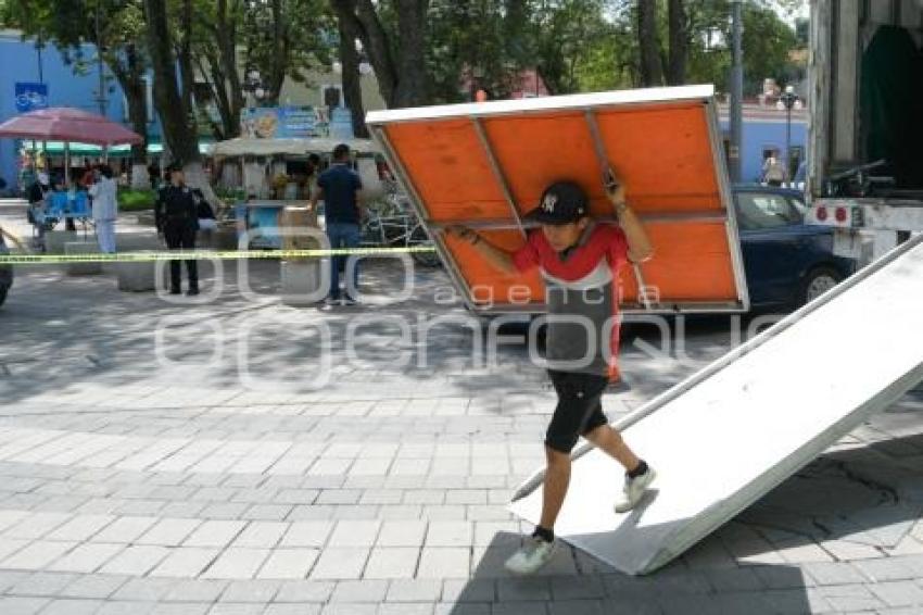 TLAXCALA . PREPARATIVOS FIESTAS PATRIAS