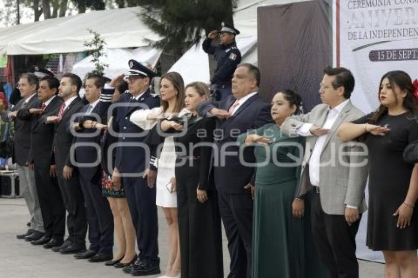SAN PEDRO CHOLULA . CEREMONIA 15 SEPTIEMBRE