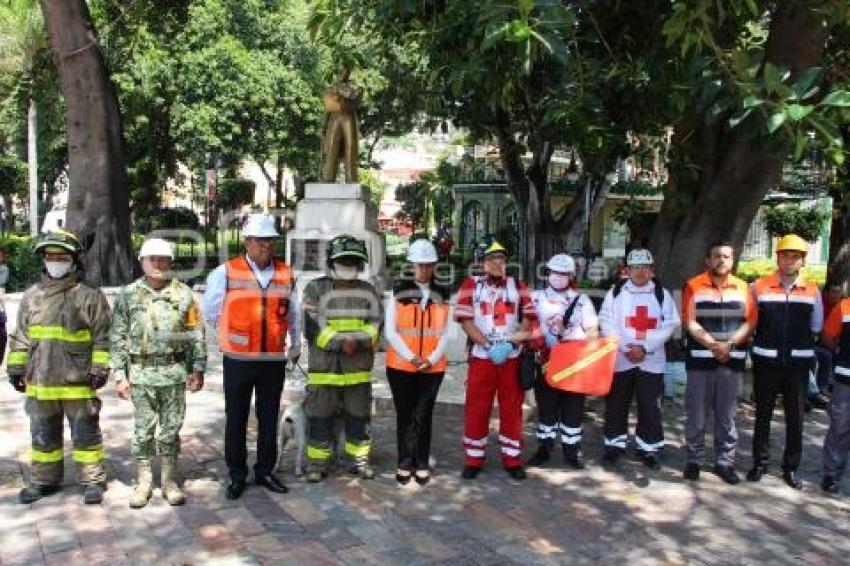 ATLIXCO . SIMULACRO SISMO