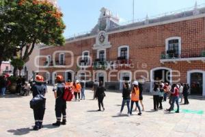 ATLIXCO . SIMULACRO SISMO