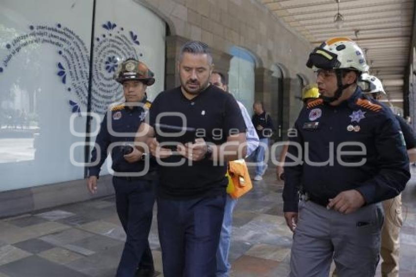 SIMULACRO SISMO . ZÓCALO