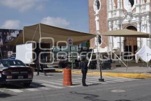 TLAXCALA . CALLES CERRADAS