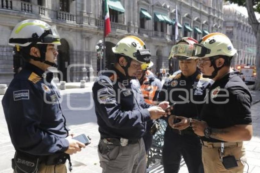SIMULACRO SISMO . ZÓCALO