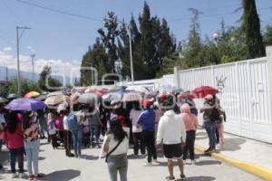 HUEJOTZINGO . MANIFESTACIÓN  FEMINICIDIO