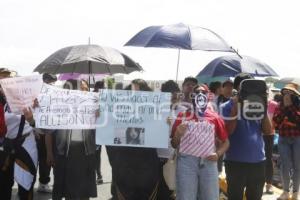HUEJOTZINGO . MANIFESTACIÓN  FEMINICIDIO