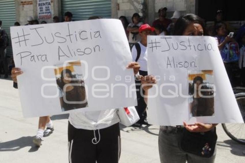 HUEJOTZINGO . MANIFESTACIÓN FEMINICIDIO