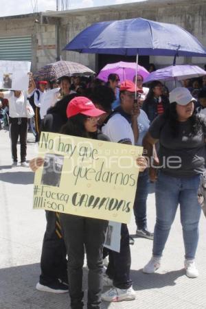 HUEJOTZINGO . MANIFESTACIÓN  FEMINICIDIO