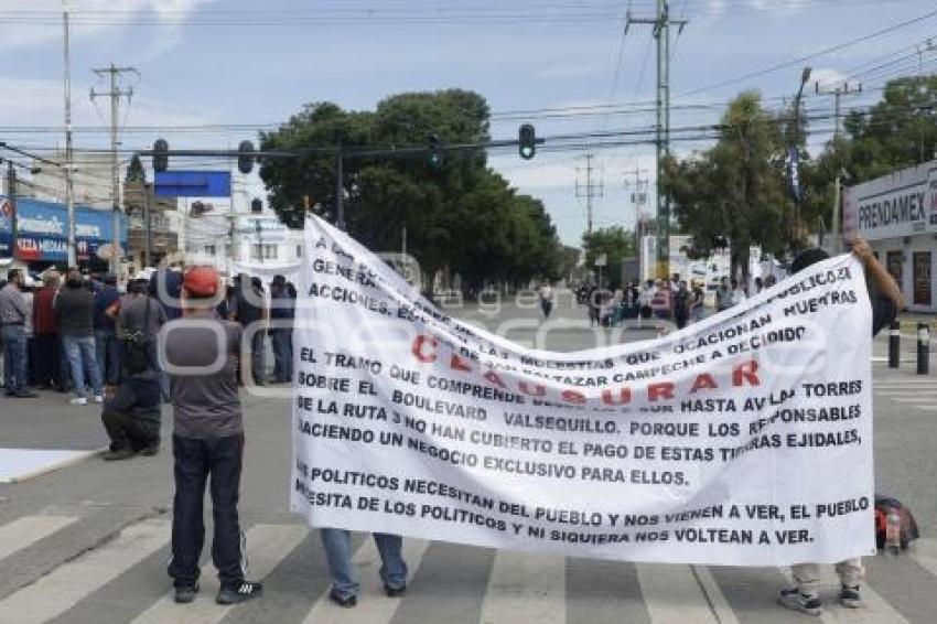 MANIFESTACIÓN EJIDATARIOS SAN BALTAZAR