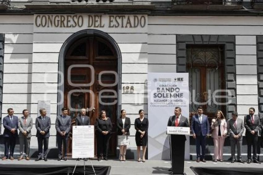 BANDO SOLEMNE . CONGRESO