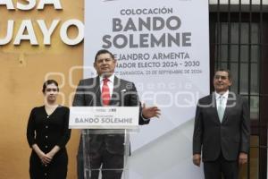 BANDO SOLEMNE . CASA AGUAYO