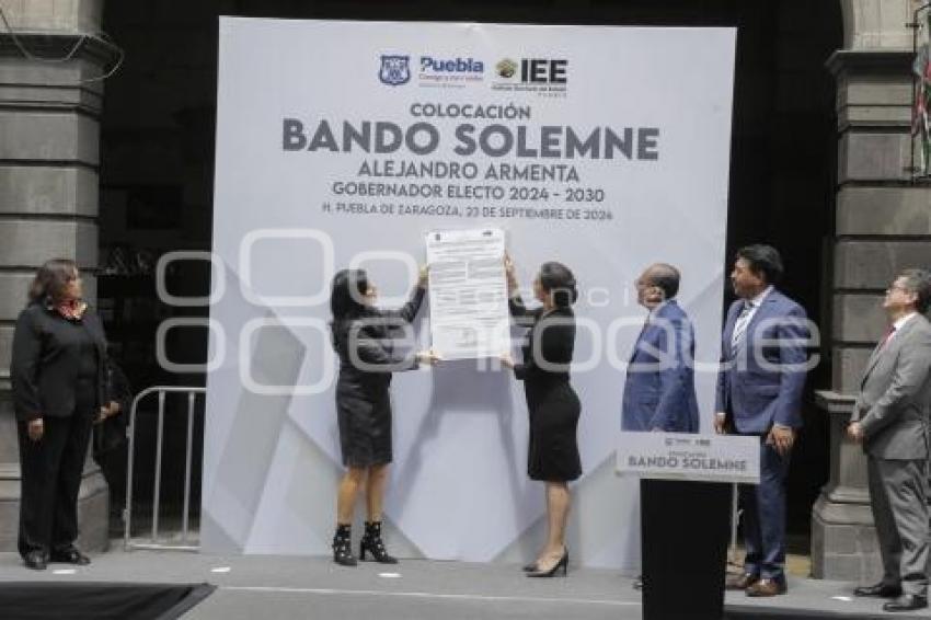 BANDO SOLEMNE . PALACIO MUNICIPAL