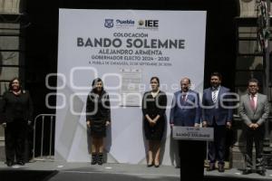 BANDO SOLEMNE . PALACIO MUNICIPAL