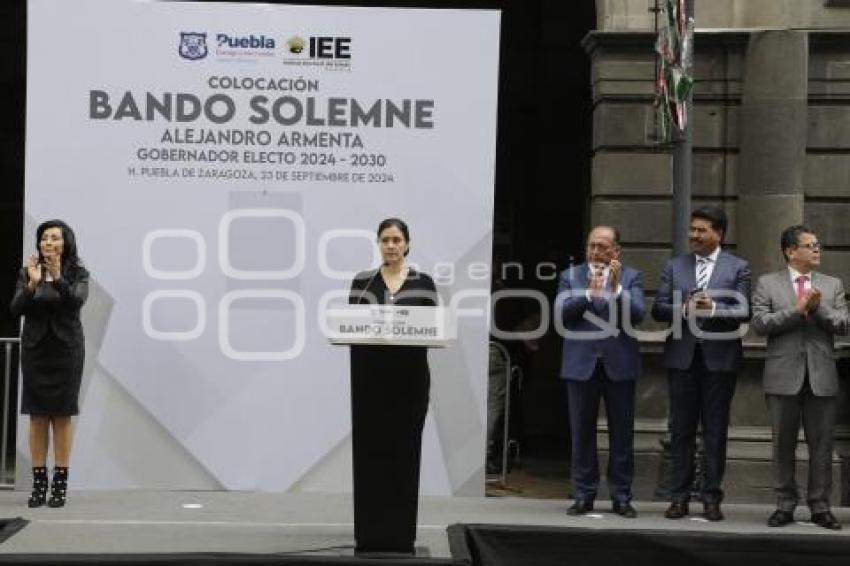 BANDO SOLEMNE . PALACIO MUNICIPAL