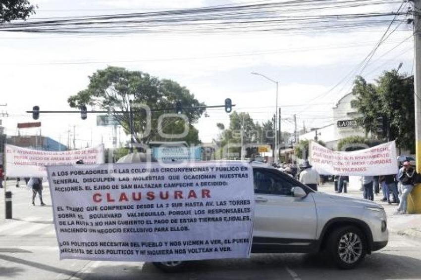MANIFESTACIÓN EJIDATARIOS SAN BALTAZAR
