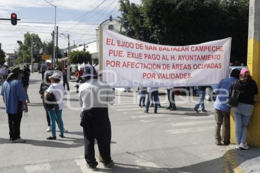 MANIFESTACIÓN EJIDATARIOS SAN BALTAZAR