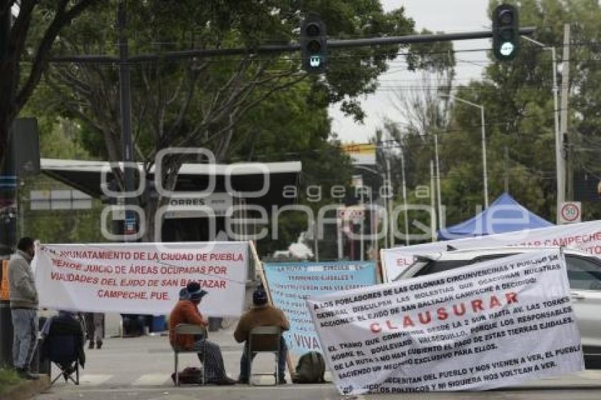 MANIFESTACIÓN EJIDATARIOS SAN BALTAZAR
